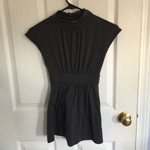6 degrees Dark Grey Top w/ Tie at Waist